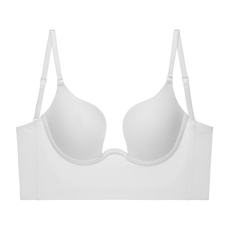 Women's Underwear Small Chest Gathered Without Trace Halter Tops Beauty Back Breast Holding Anti-sagging