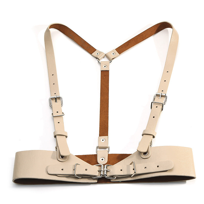 Women's Punk Suspenders With Skirt Girdle Belt