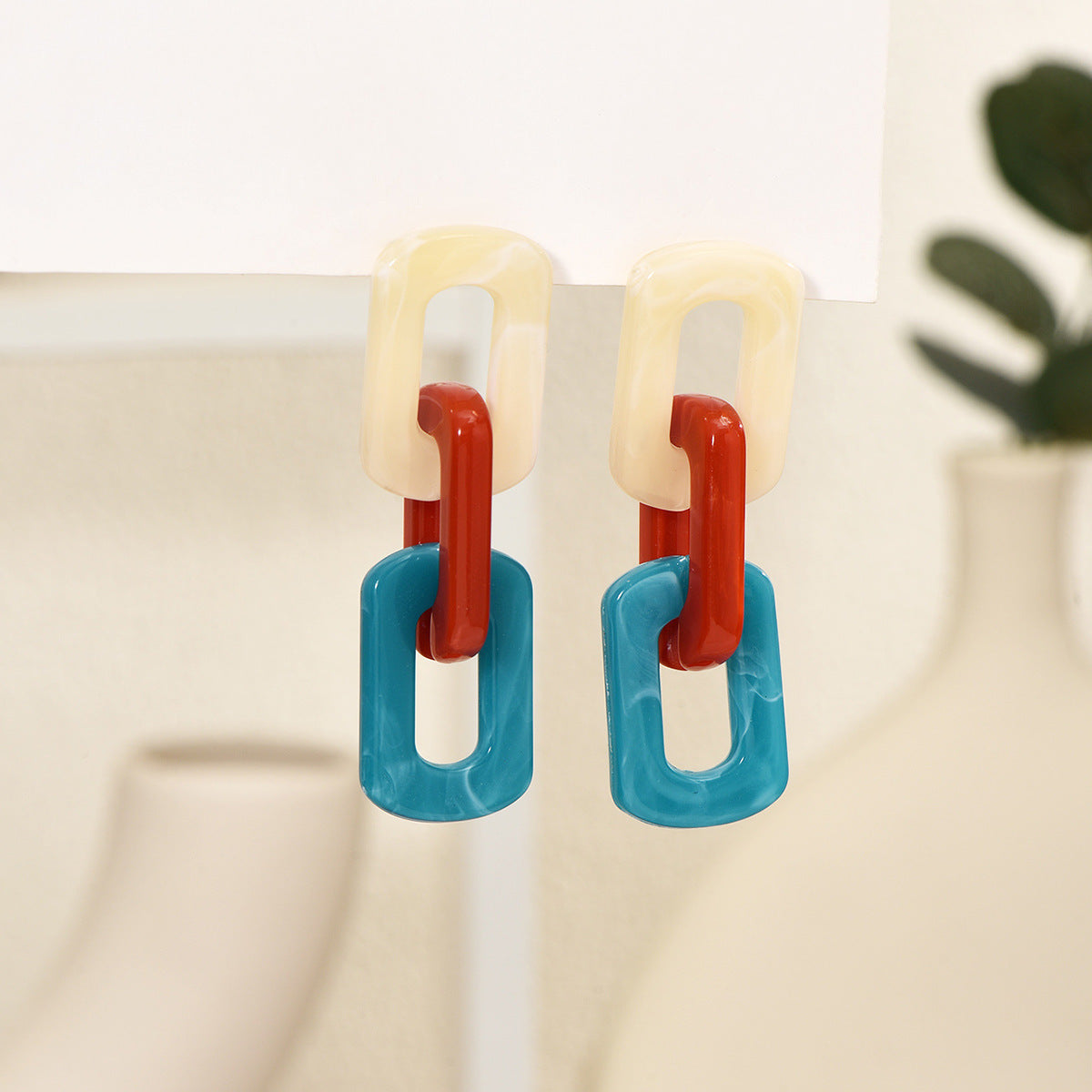 Candy Color Graceful Personality Acrylic Earrings