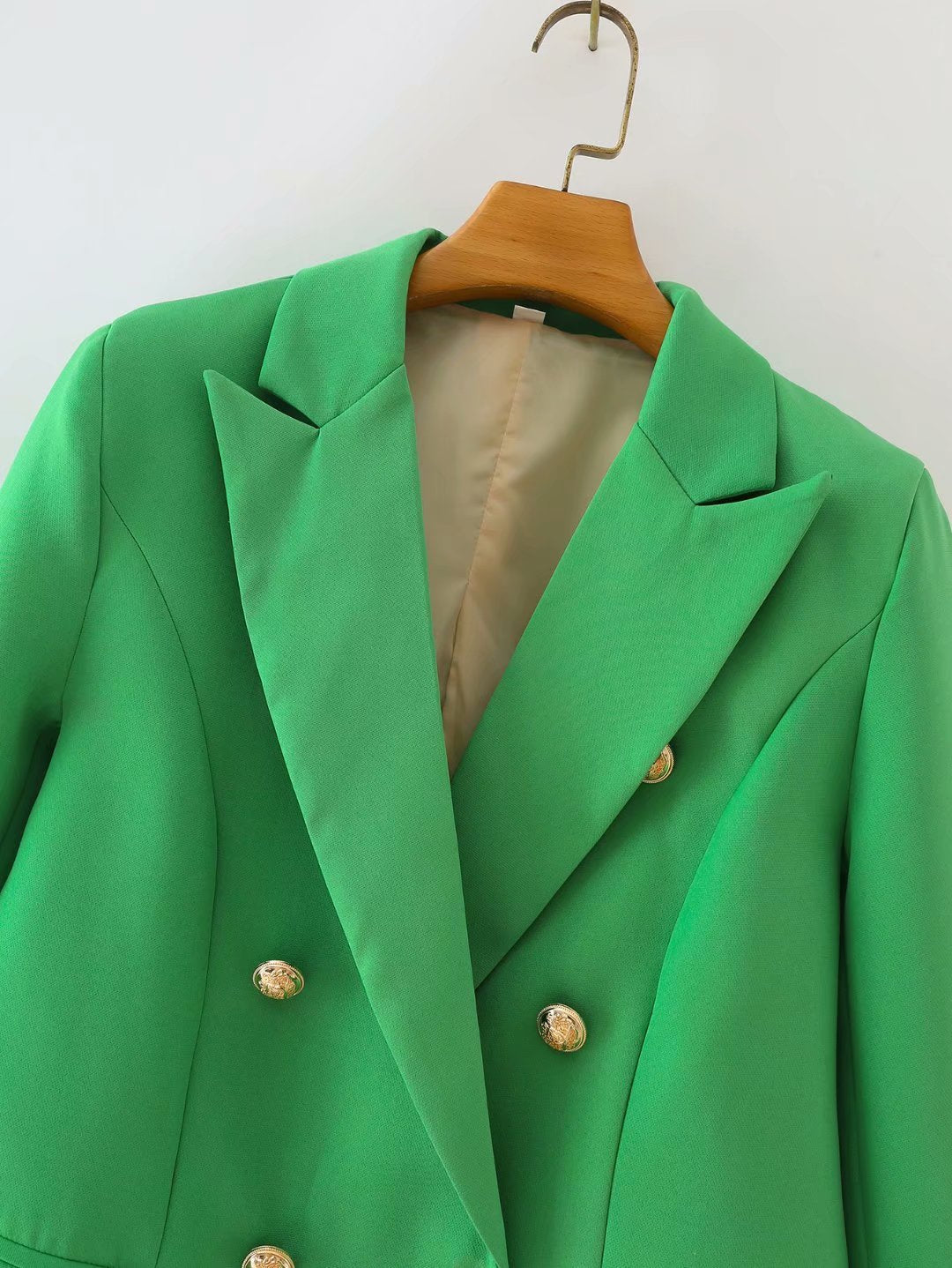 Women's long-sleeved suit Short double-breasted jacket
