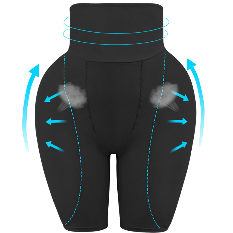 High-waisted pants for fat buttocks