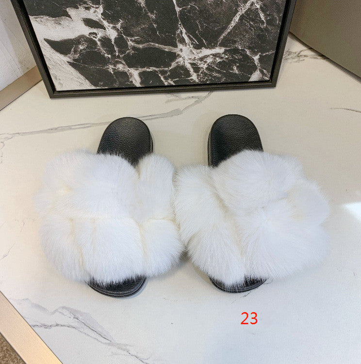 Fox and raccoon fur nails SHOES
