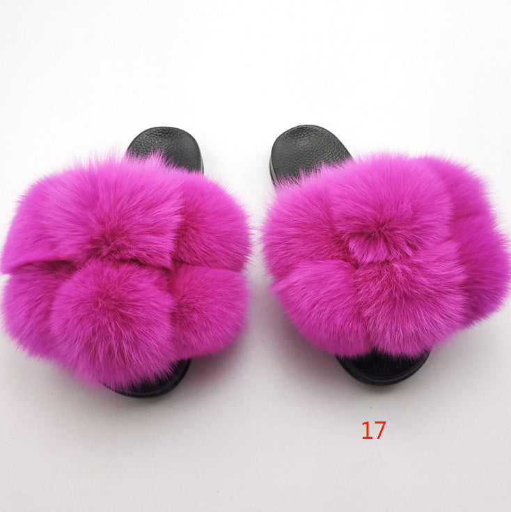 Fox and raccoon fur nails SHOES