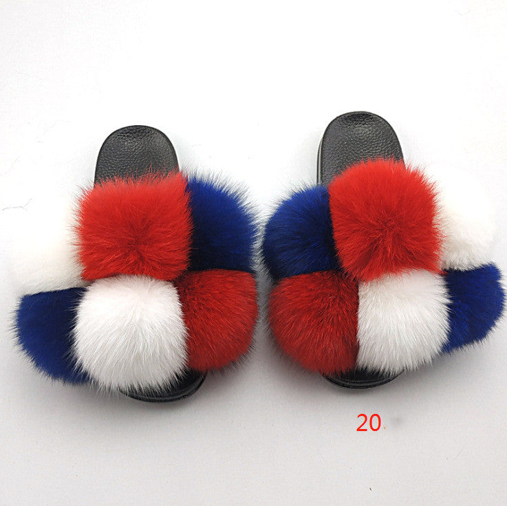 Fox and raccoon fur nails SHOES