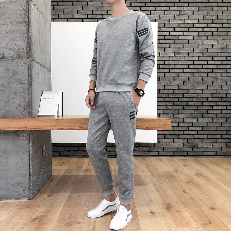 Casual Sports Suit Spring And Autumn Plus Size Long-sleeved Sweater Two-piece Suit