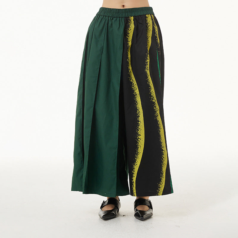 ZARA COLLETION Plus Size Women's Color Striped Printed Pants