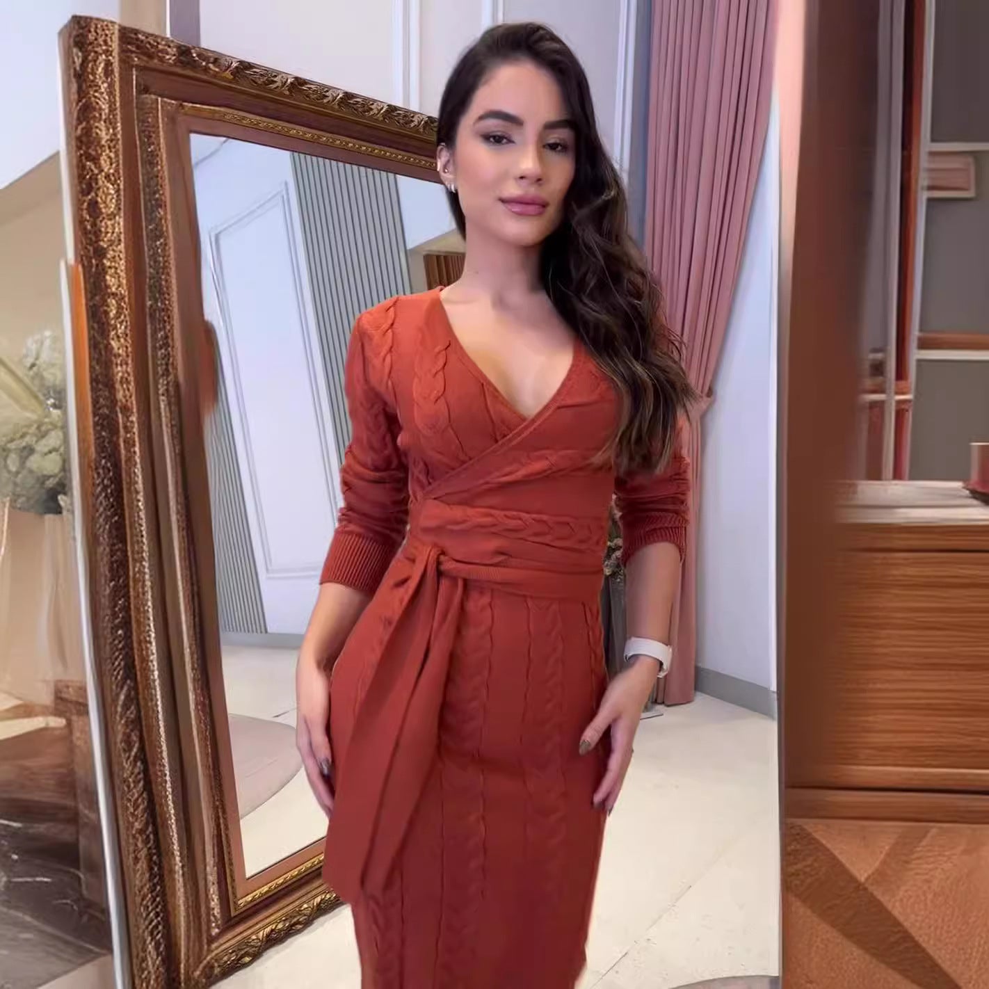 Women's Tops And Sheath-style Slim-fit Dresses