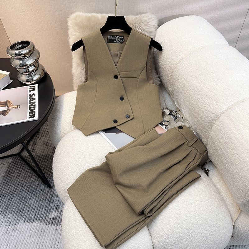 Vest Suit Purple Profile Vest Trouser Suit