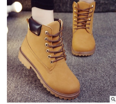 Men and Women Lace Up Ankle Boots Martin Boots
