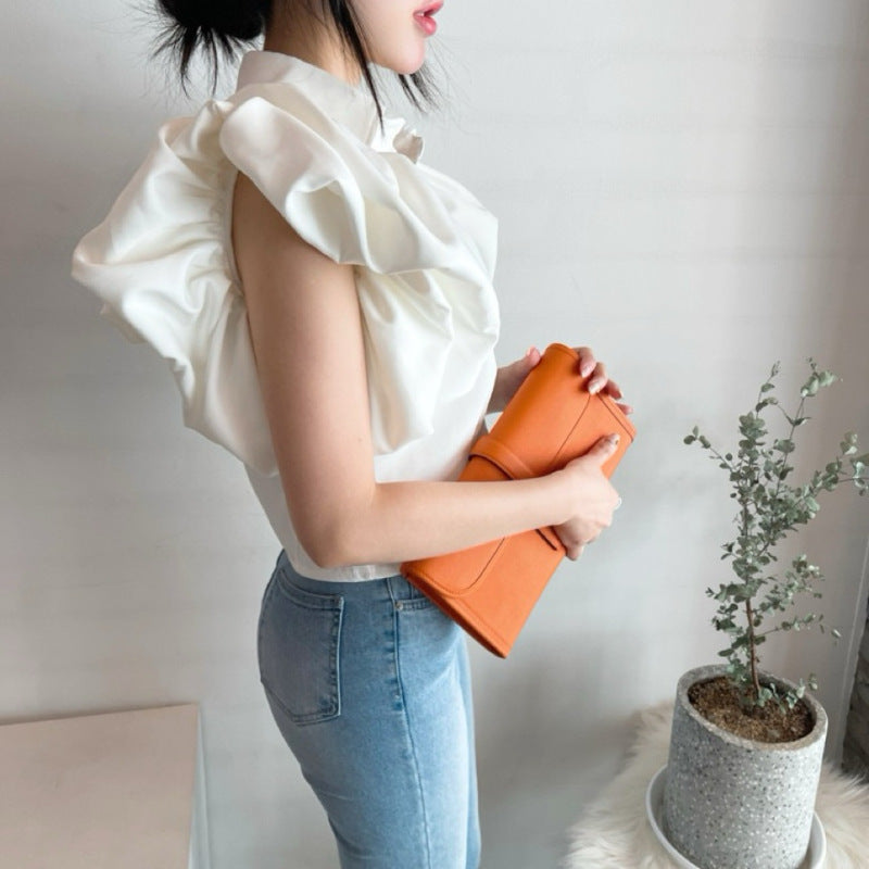 Korean-style Loose Short Blouse For Women