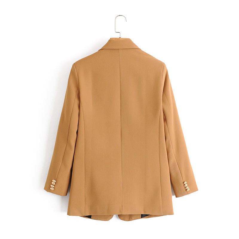 All-Match Slimming Loose Casual Double-Breasted Blazer Suit