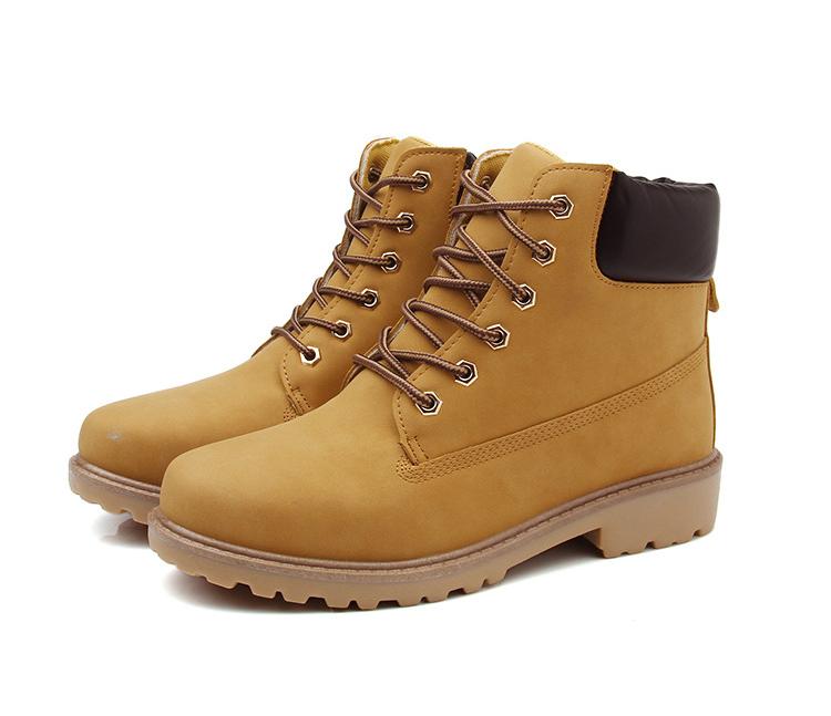 Men and Women Lace Up Ankle Boots Martin Boots
