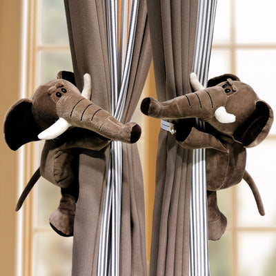 Cute and creative animal curtain fastener