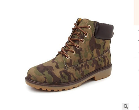 Men and Women Lace Up Ankle Boots Martin Boots
