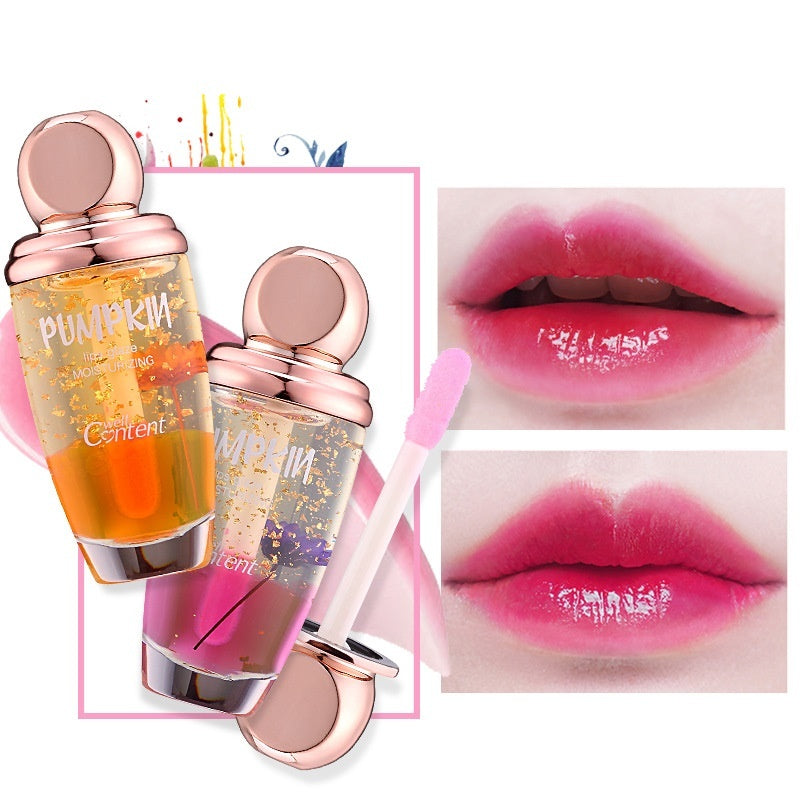 Flowers warm lip glaze