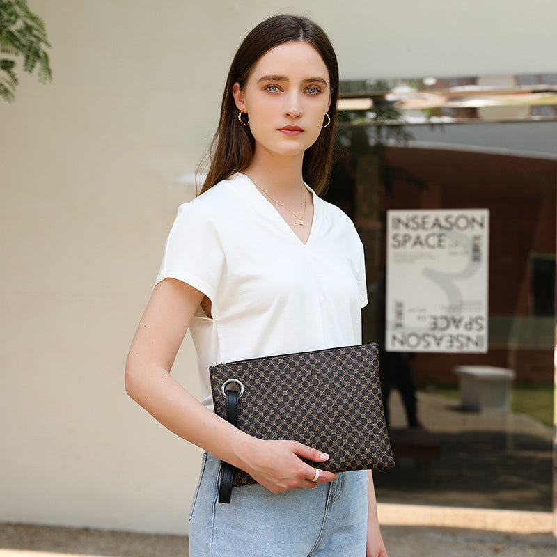 Womens Simple Large-Capacity Clutch Bag With Print
