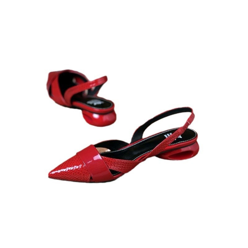Luxury Womens Patent Leather Cutout High-Heel Sandals