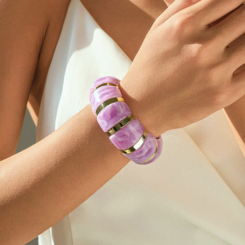Ins Fashion Acrylic Bracelet Temperament Geometric Jewelry For Women