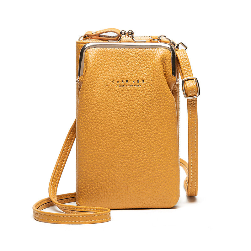 Women's vertical shoulder phone bag