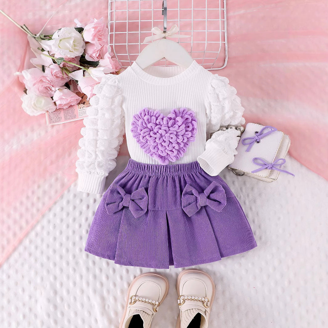 Jacket Rose Red Bow Skirt Cover