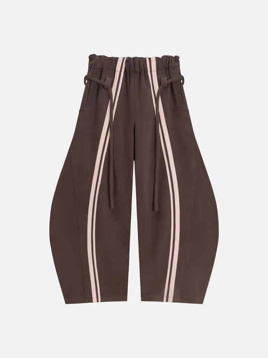 Casual Women's Street Style Tie-waist Loose Pants