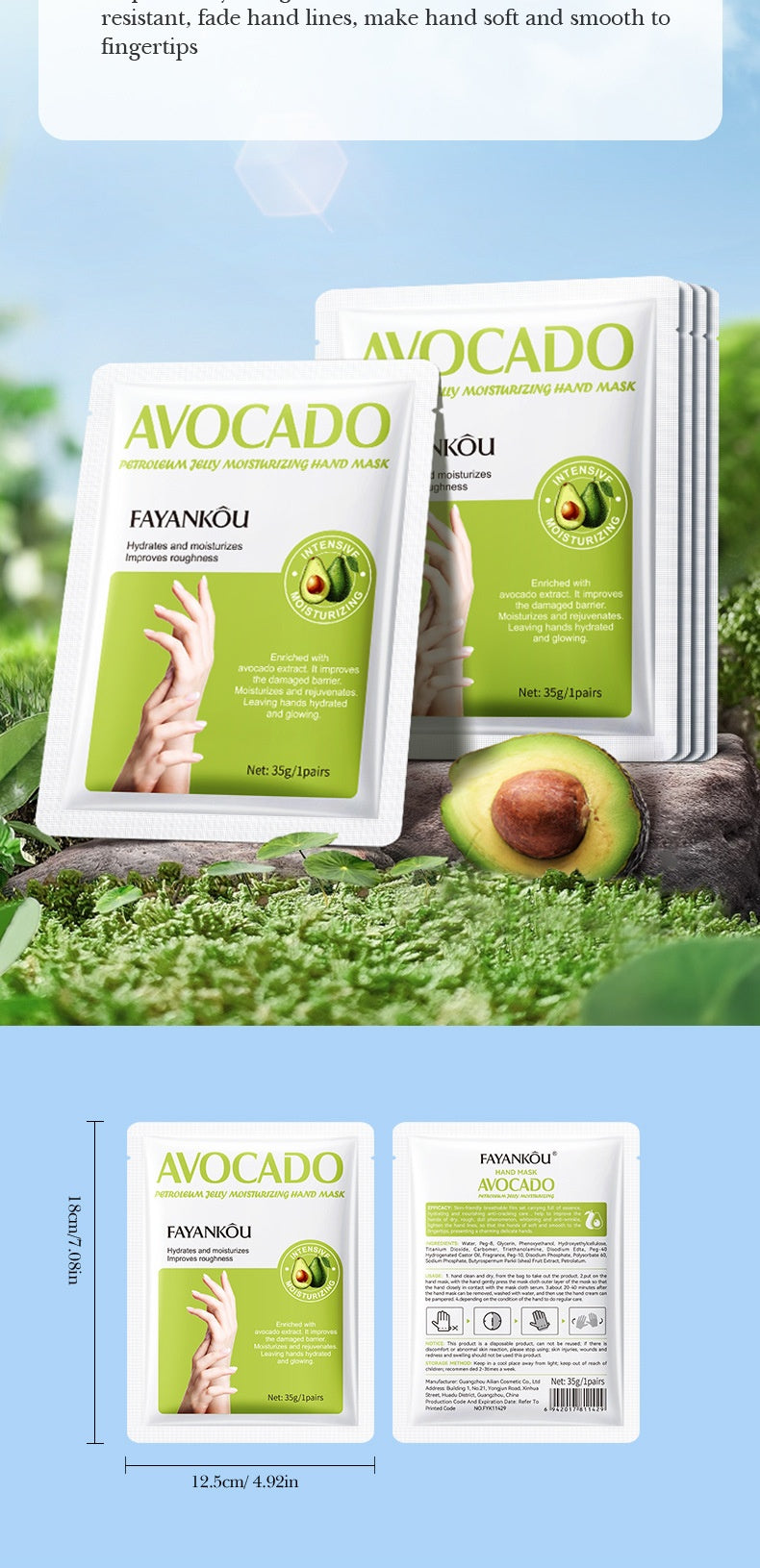 Moisturizing And Moisturizing Hand Mask For Tender Skin