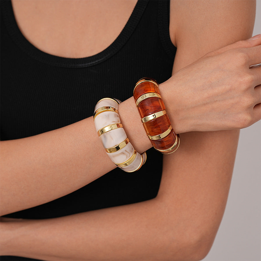 Ins Fashion Acrylic Bracelet Temperament Geometric Jewelry For Women