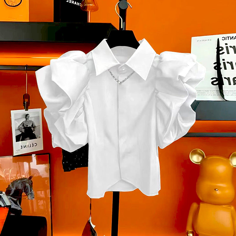 Korean-style Loose Short Blouse For Women