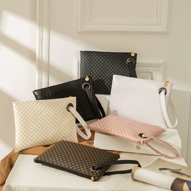 Womens Simple Large-Capacity Clutch Bag With Print
