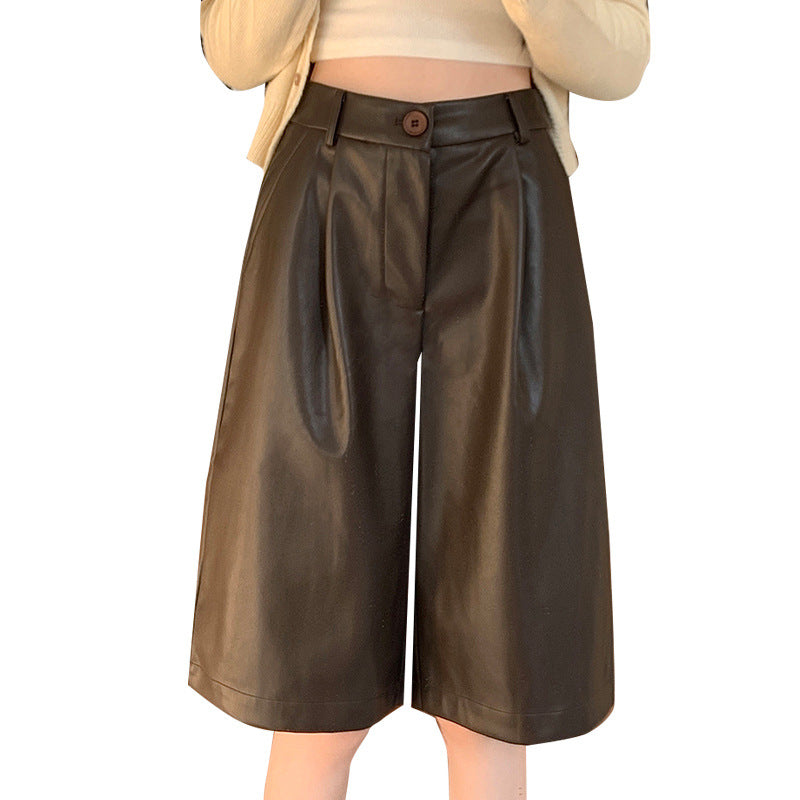 Women's High-waisted Loose-fit Casual Figure-flattering Wide-leg Pants