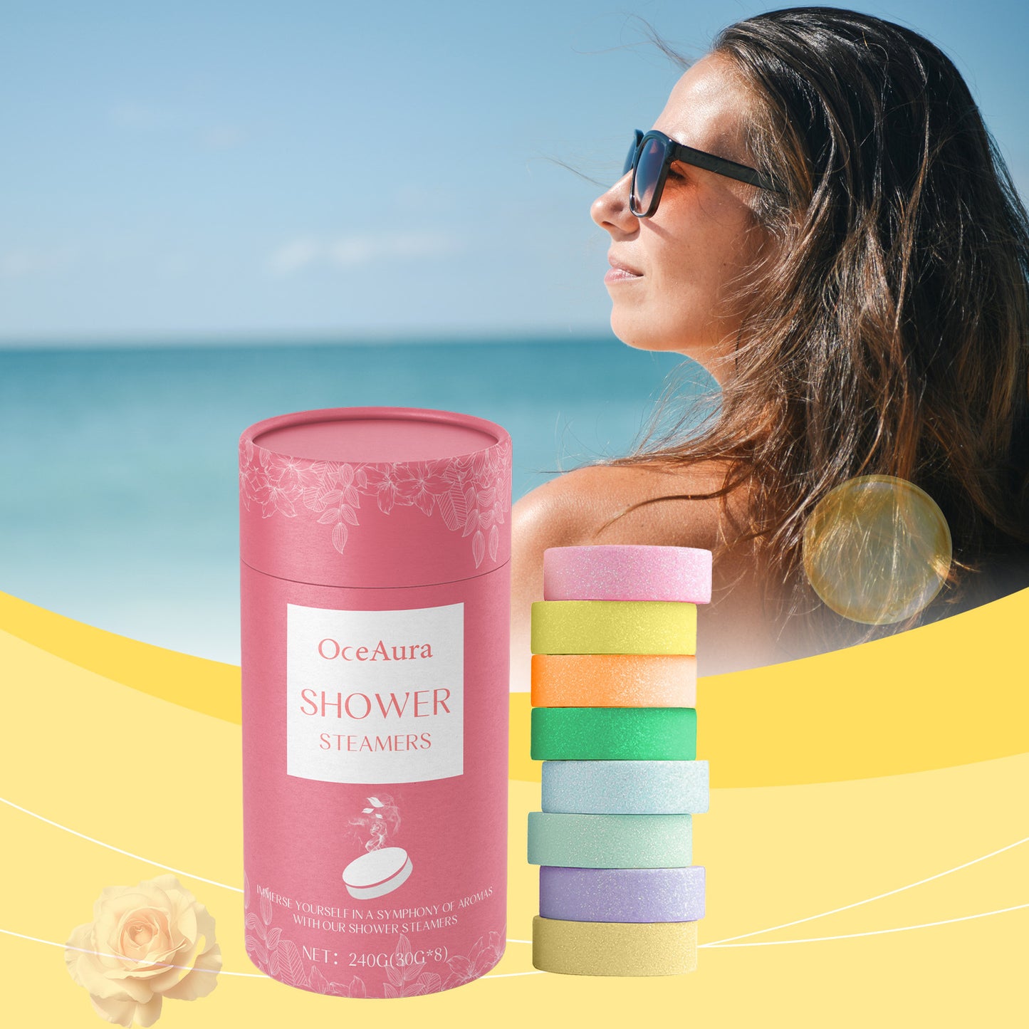 Bath Aromatherapy Sheet Gentle Cleaning Portable