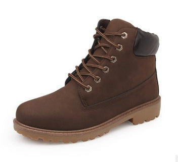 Men and Women Lace Up Ankle Boots Martin Boots