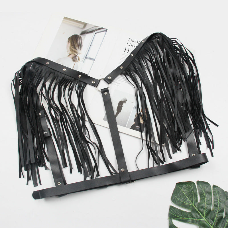 Punk Tassel Strap Belt Women