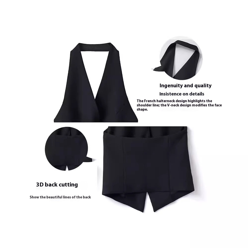ZARA COLLECTION Halter Suit Vest Sleeveless Vest For Women