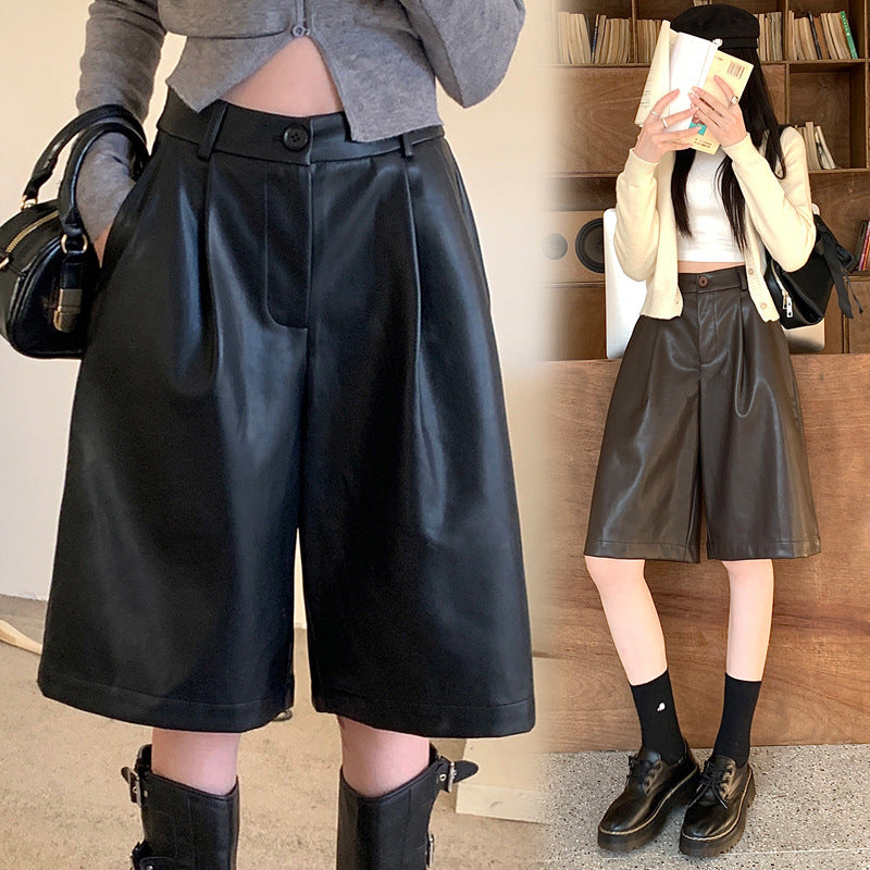 Women's High-waisted Loose-fit Casual Figure-flattering Wide-leg Pants