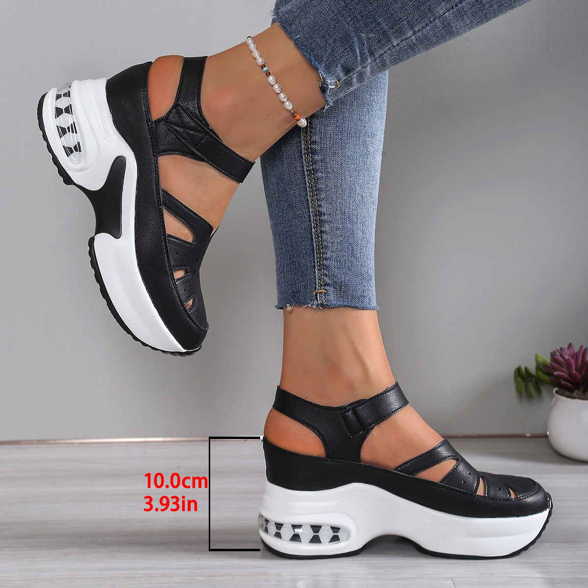 Women's Platform Thick Sole Hollow-out Sandals