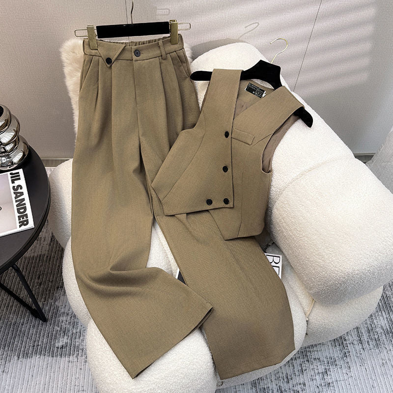 Vest Suit Purple Profile Vest Trouser Suit