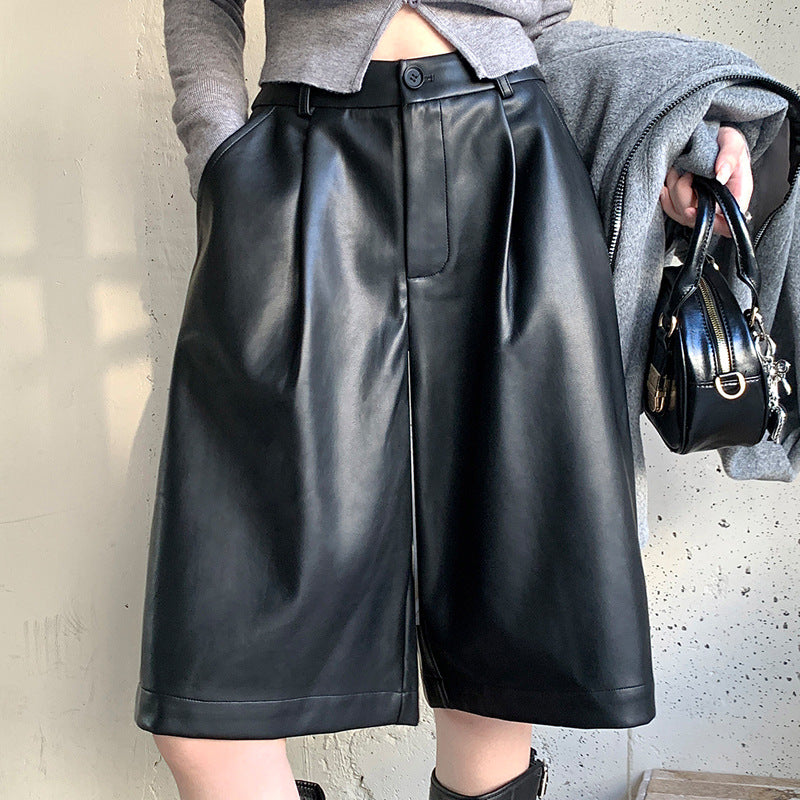 Women's High-waisted Loose-fit Casual Figure-flattering Wide-leg Pants