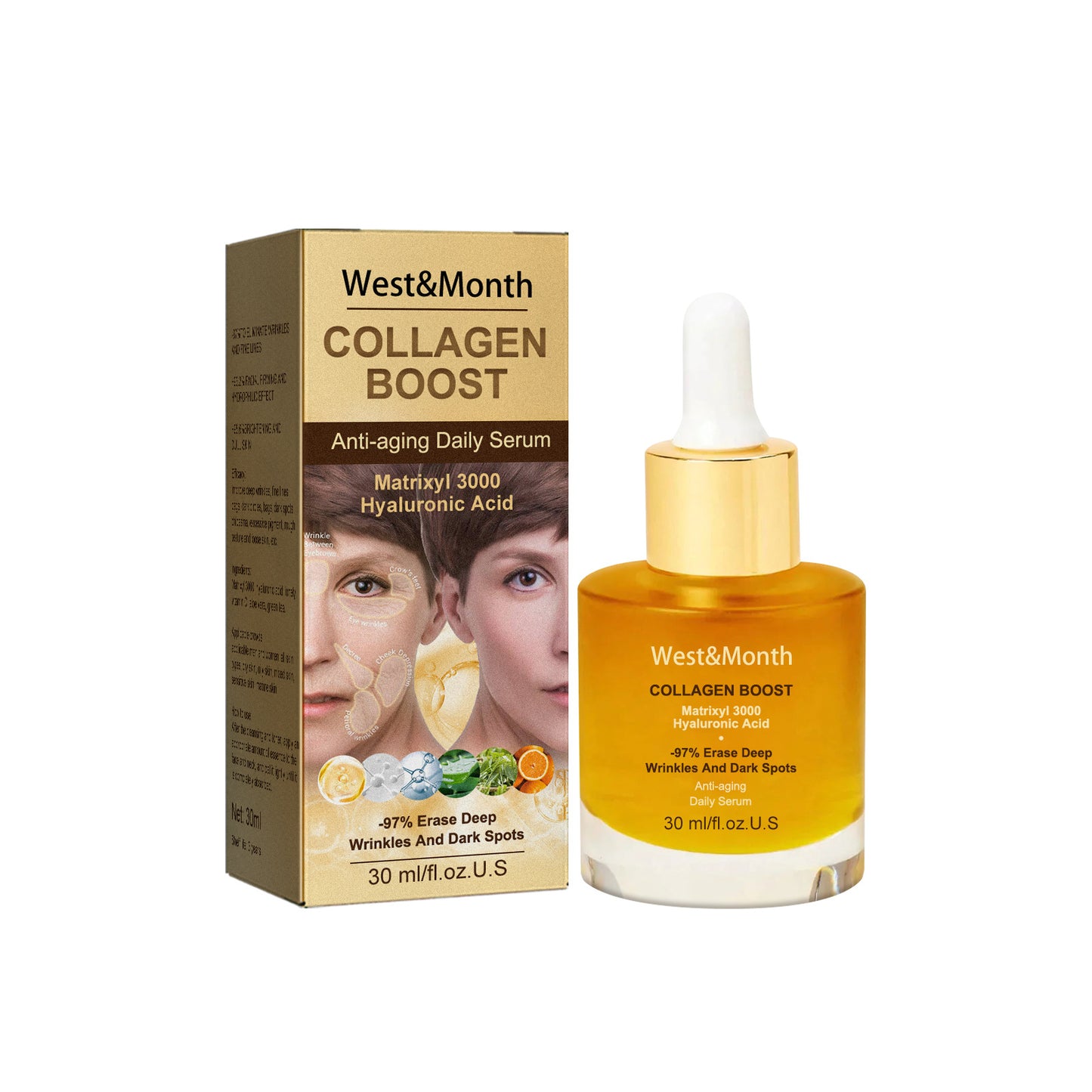 Collagen Sérum anti-wrinkle brightener, spot remover and moisturizer