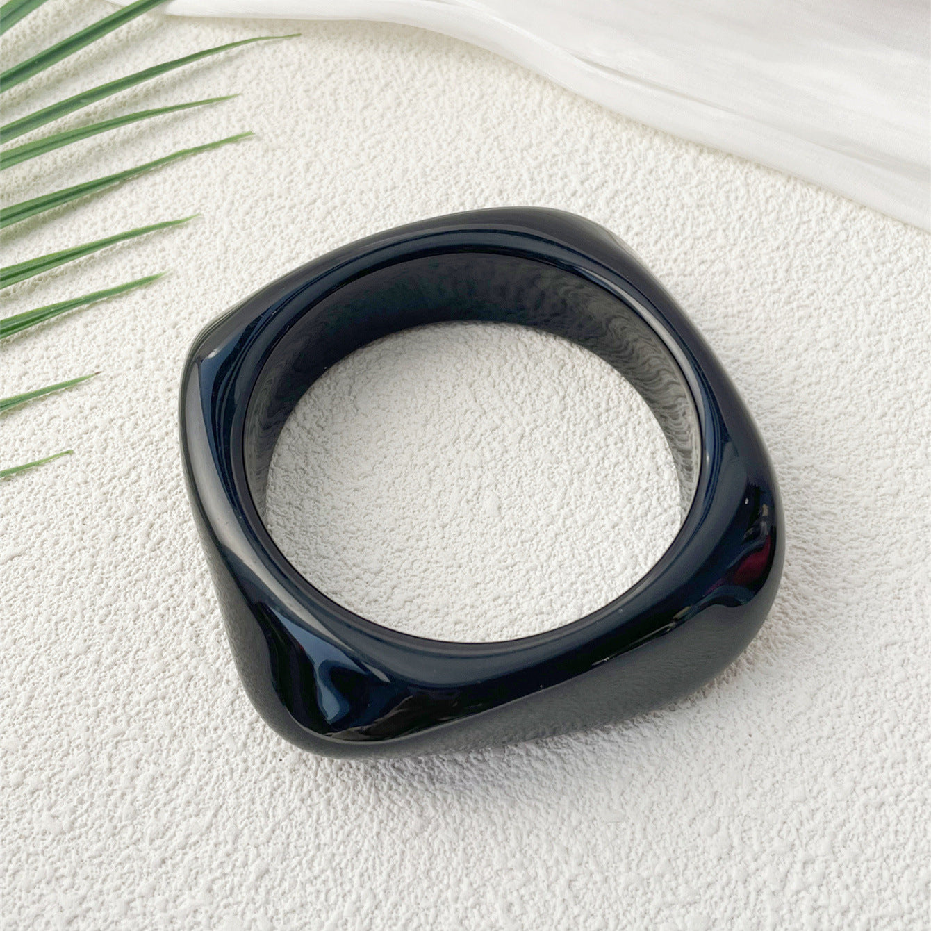 Marbling Acrylic Bracelet Shaped Irregular Square