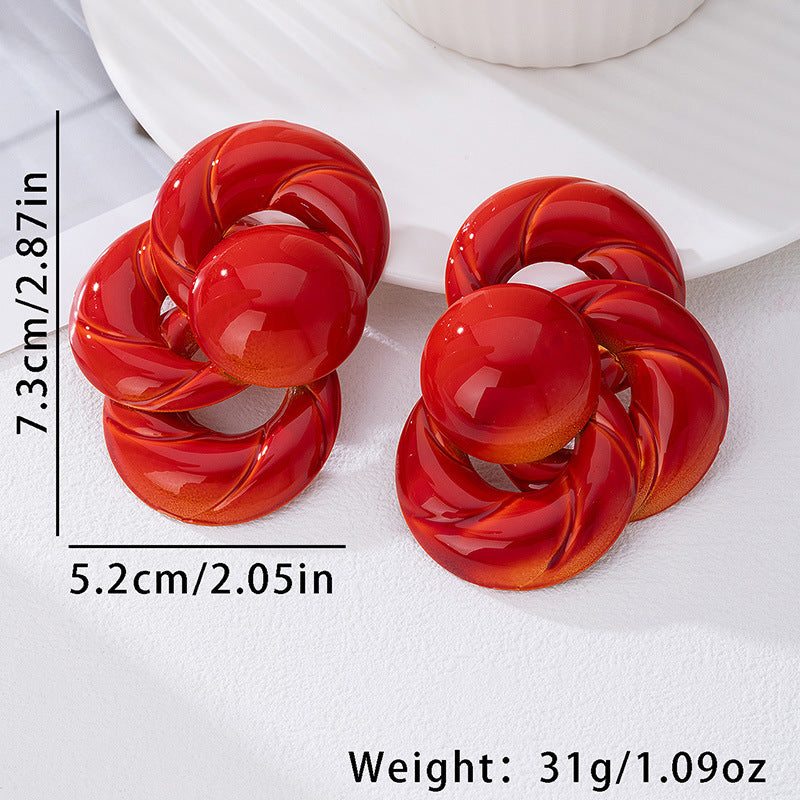 Retro Exaggerated Fashionable Womens Earrings