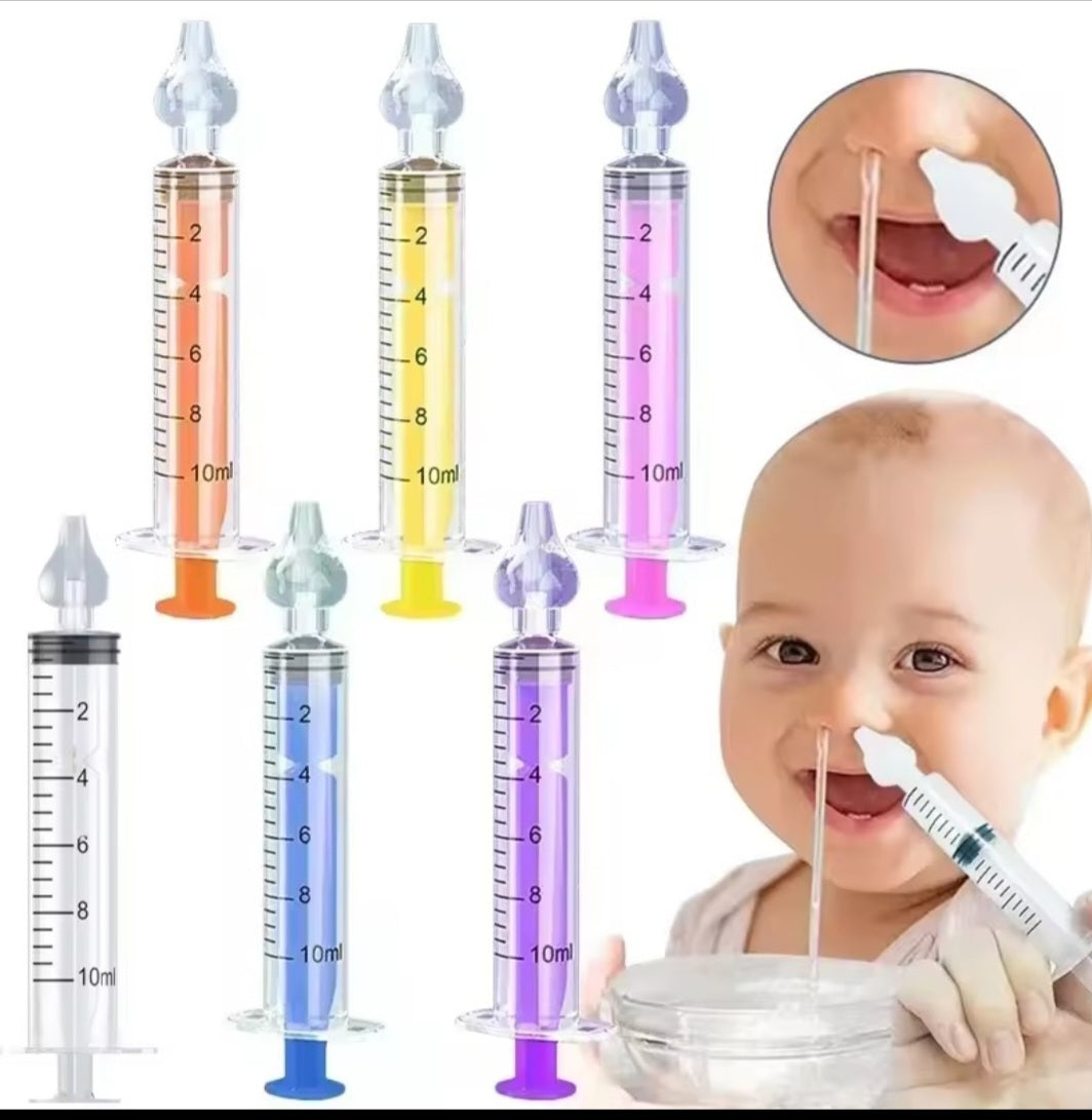 Needle-Tube Baby Nasal Washing Device, Children, Infants And Young Children With Nasal Washing Device