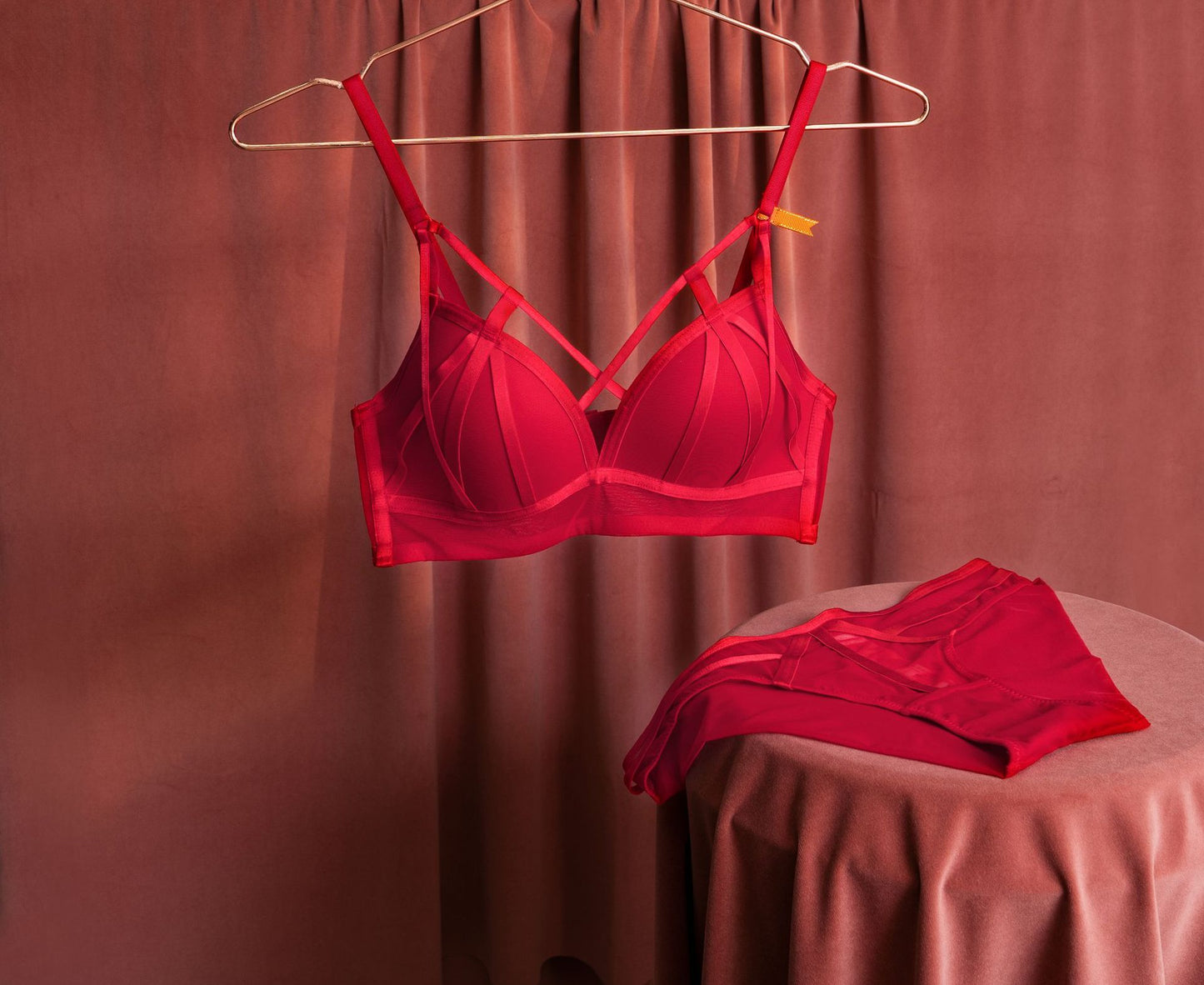 New French Sexy Cross Women's Bra Set