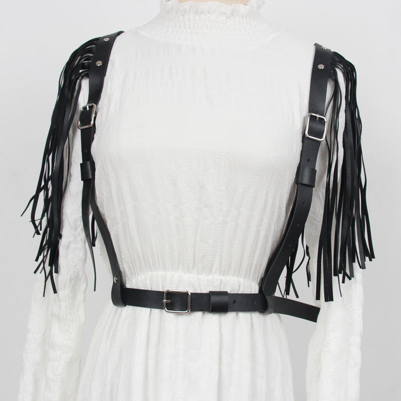 Punk Tassel Strap Belt Women