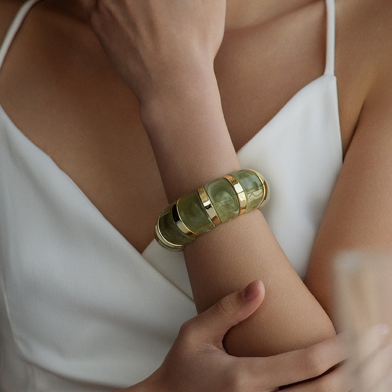 Ins Fashion Acrylic Bracelet Temperament Geometric Jewelry For Women