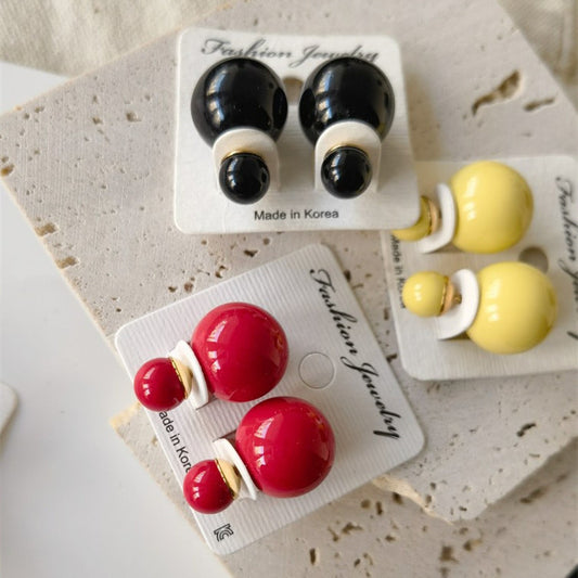 Korean Style New Fashion Ball Stud Earrings