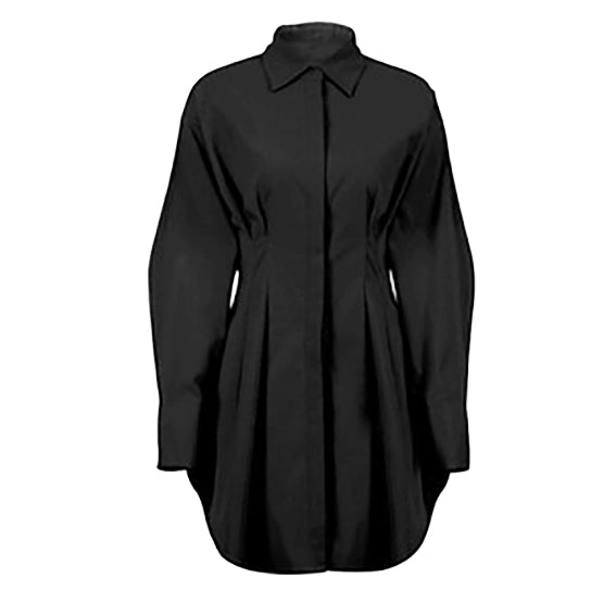Long Sleeved Slim Dress With Waisted Temperament