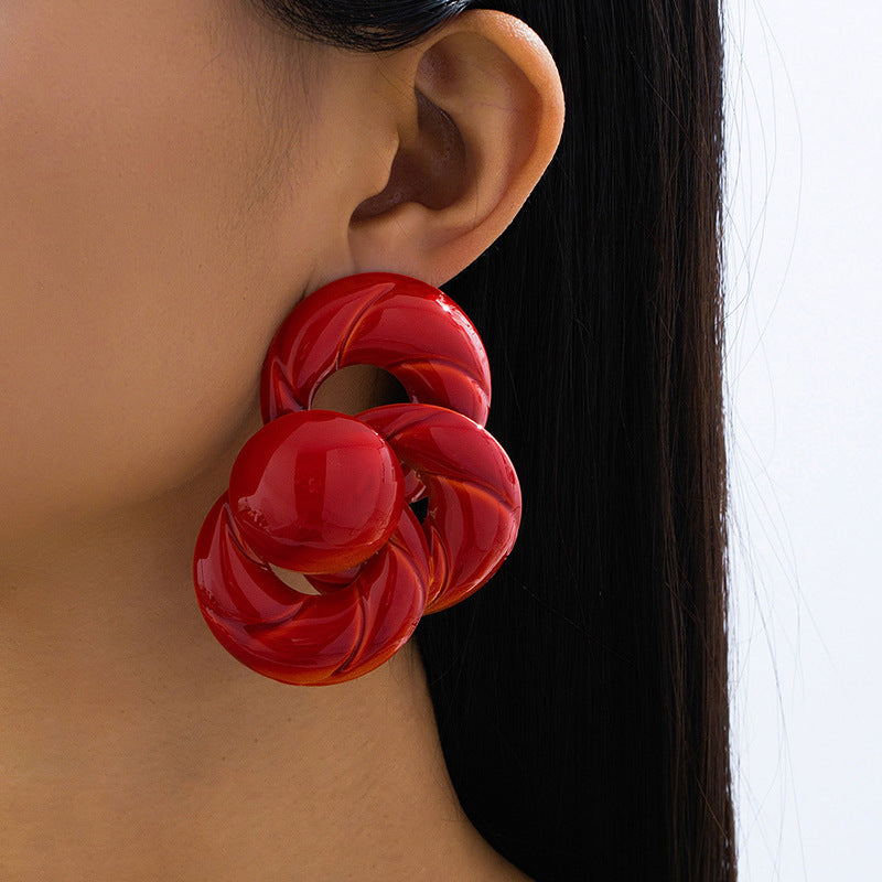 Retro Exaggerated Fashionable Womens Earrings
