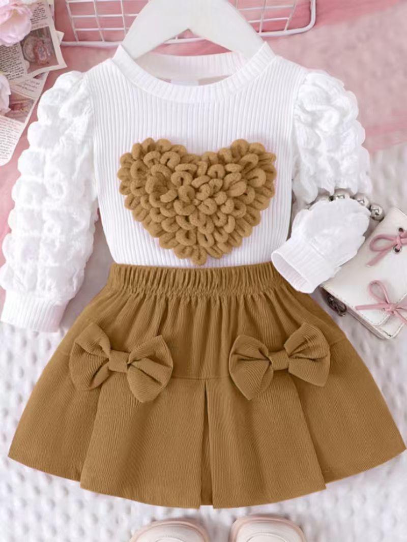 Jacket Rose Red Bow Skirt Cover