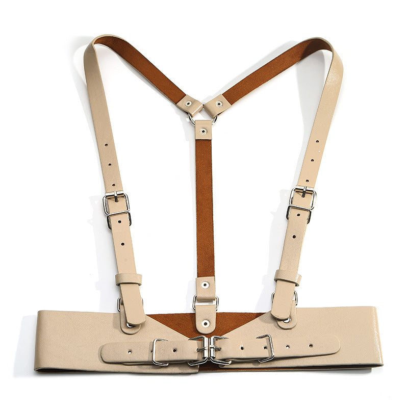 Women's Punk Suspenders With Skirt Girdle Belt